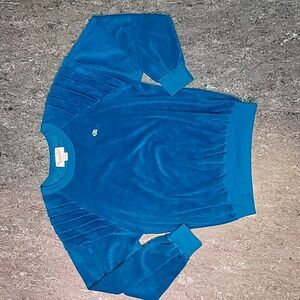 Vintage. Made in USA. Oscar de la Renta. Active. Velour. Crewneck. Women's M